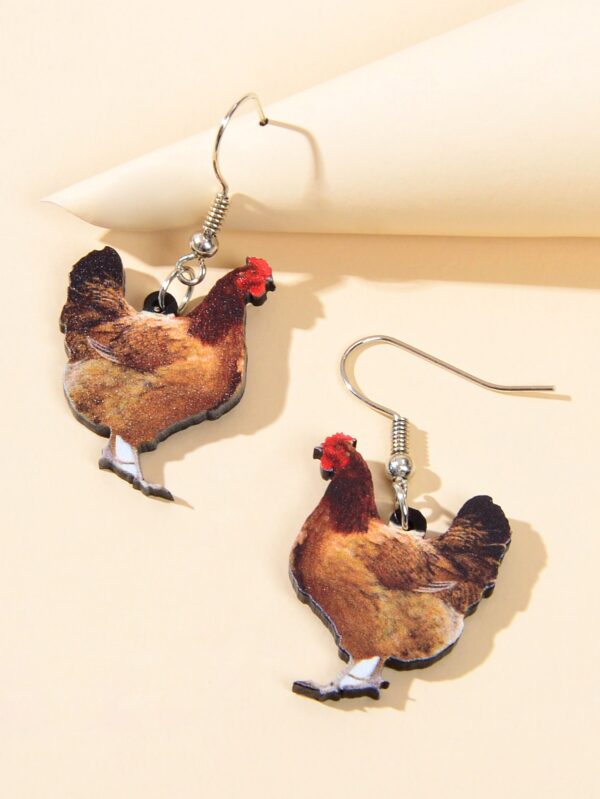 Chicken Drop Earrings